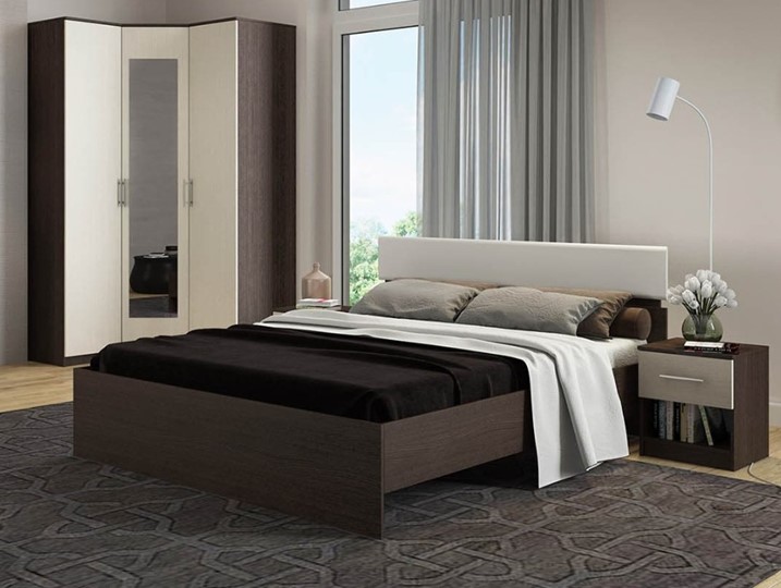 Спальная кровать Светлана 1600, белый/дуб сонома в Подольске - изображение 2