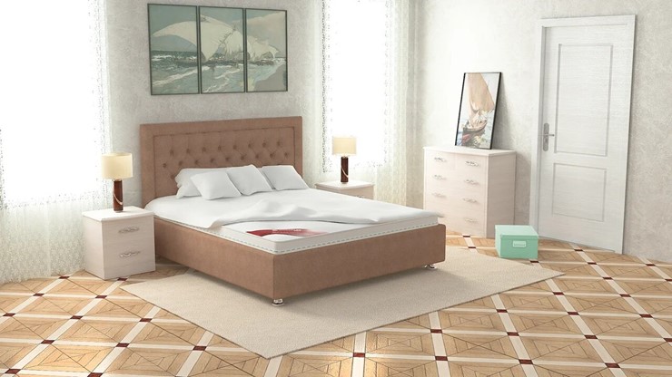 Двуспальная кровать Валенсия 160х200 (с основанием) в Москве - изображение 3