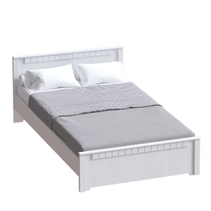 Кровать с основанием Прованс,1400 Бодега белая/Платина премиум в Одинцово