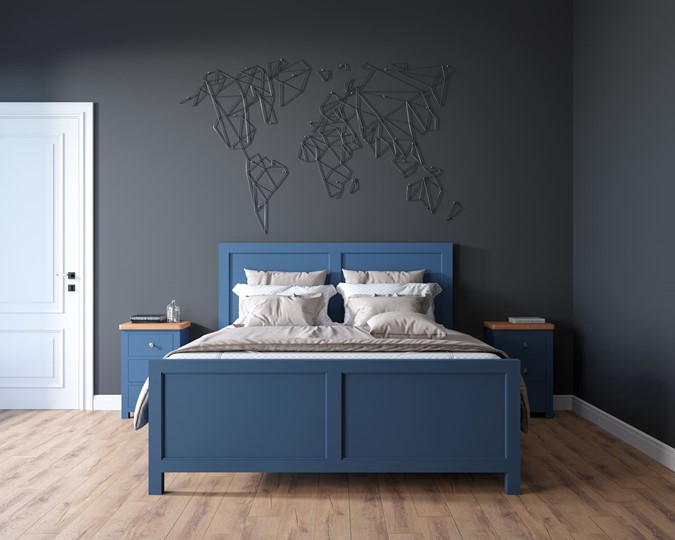 Кровать 2-спальная Jules Verne, (JV16ETGB), синий в Подольске - изображение 1