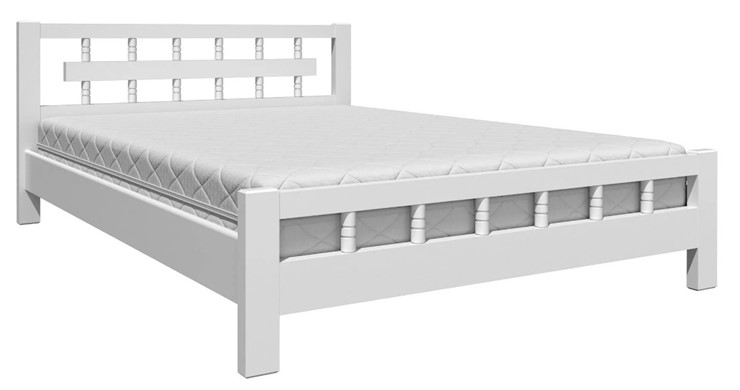 Кровать 2-х спальная Натали-5 (Белый Античный) 160х200 в Подольске - изображение 1