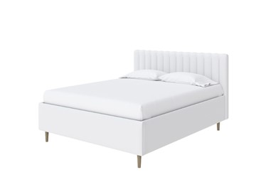 Кровать с бельевым ящиком Madison Lite 160x200, Экокожа (Белый) в Подольске