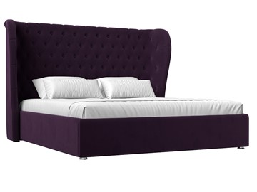 Кровать с механизмом двуспальная Далия 160, Фиолетовый (Велюр) в Серпухове
