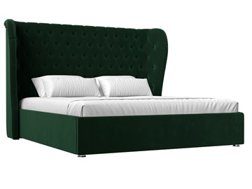 Кровать с механизмом 2-спальная Далия 160, Зеленый (Велюр) в Серпухове