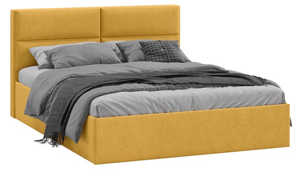 Кровать с механизмом 2-спальная Глосс Тип 1 (Микровелюр Wellmart Yellow) в Химках - изображение