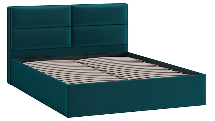 Кровать с механизмом 2-спальная Глосс Тип 1 (Велюр Confetti Izumrud) в Одинцово - изображение 2