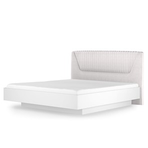 Кровать с механизмом полуторная Марсель-11 (Белый, ткань Catania white) 1400 в Серпухове - предосмотр
