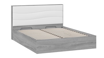 Кровать с механизмом 2-спальная Миранда тип 1 (Дуб Гамильтон/Белый глянец) в Одинцово - предосмотр 2