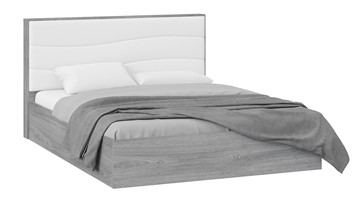 Кровать с механизмом 2-спальная Миранда тип 1 (Дуб Гамильтон/Белый глянец) в Одинцово