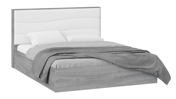 Кровать с механизмом 2-спальная Миранда тип 1 (Дуб Гамильтон/Белый глянец) в Подольске - изображение