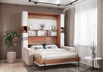 Кровать-шкаф с диваном Добрава, 1600х2000 в Подольске