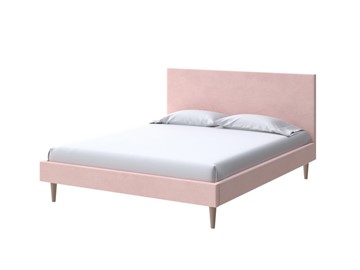 Спальная кровать Claro 140х200, Велюр (Ultra Розовый мусс) в Химках