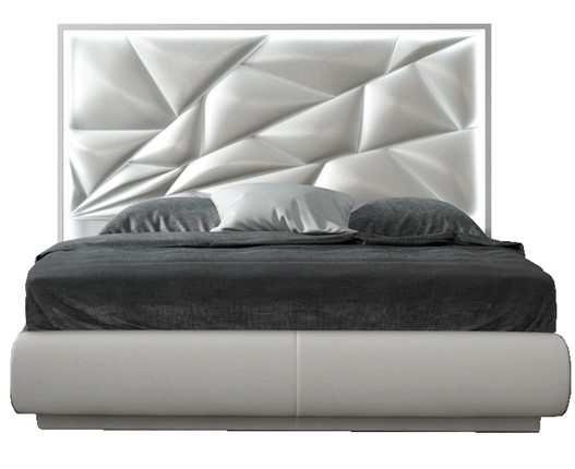 Кровать 1.5-спальная FRANCO KIU 1242 с LED подсветкой изголовья (160х200) в Москве - изображение