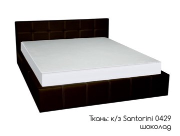 Полутороспальная кровать Грета 140х200 (шоколад) без основания в Химках
