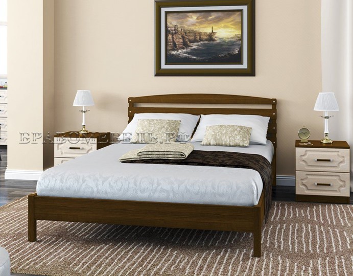 Спальная кровать Камелия-1 (Венге) 140х200 в Одинцово - изображение 2