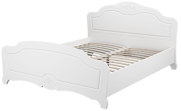 Кровать 1.5-спальная Лотос (Белый) 140х200 в Коломне - изображение 1