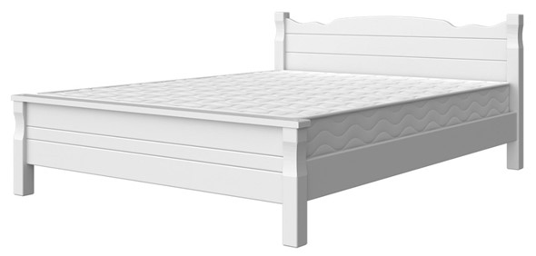 Кровать двуспальная Мюнхен-4 (Белый античный) 160х200 в Одинцово - изображение
