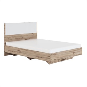 Спальная кровать Николь (мод.1.2) 1,4 белая экокожа, с ортопедическим основанием в Химках