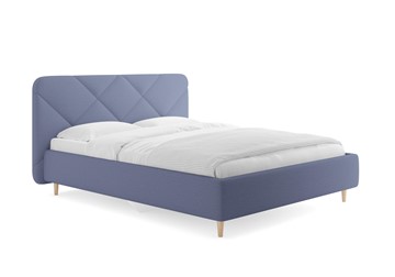 Кровать 1.5-спальная Taylor, Тедди синий 140х200 с основанием в Одинцово