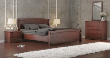 Двуспальная кровать СВ-Стиль Магнат 160*200 с основанием в Серпухове