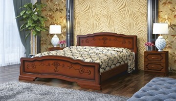 Спальная кровать Карина-6 (Орех) 90х200 в Серпухове