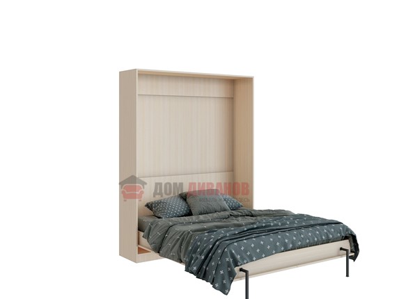 Кровать-шкаф Велена 3, 1600х2000, дуб молочный в Химках - изображение