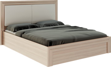 Кровать с механизмом двуспальная Глэдис М32 (Шимо светлый/Белый текстурный) в Подольске