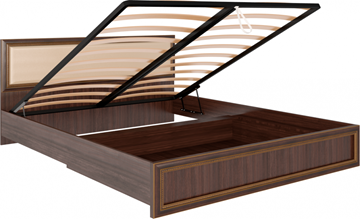 Кровать с механизмом Беатрис М11 с мягким изголовьем (Орех Гепланкт) в Химках