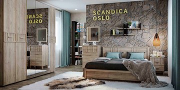 Модульная спальня SCANDICA OSLO №1 в Серпухове