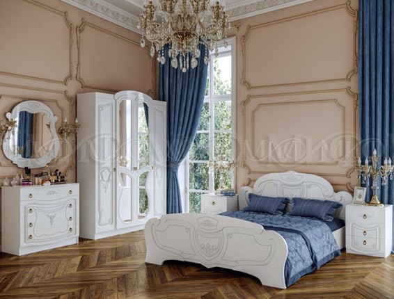 Гарнитур спальный Мария, Белый глянец в Москве - изображение