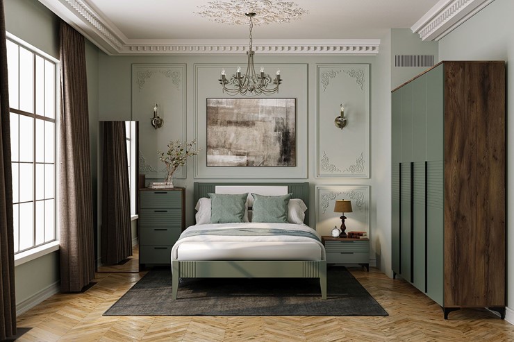 Спальня Брента (Оливковый) в Москве - изображение