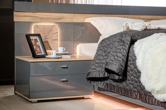 Модульная спальня Фиджи, Дуб золотой/Антрацит в Подольске - изображение 7