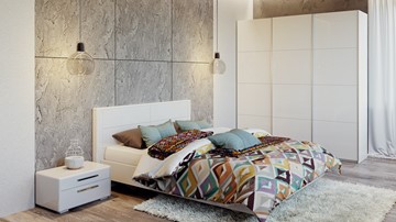 Модульная спальня Наоми №2, цвет Белый глянец в Подольске - предосмотр 7