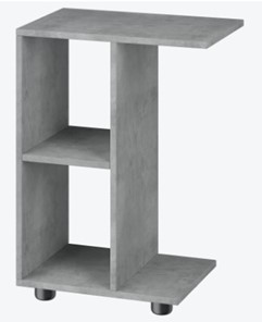 Столик для кровати Ник цвет бетон в Одинцово