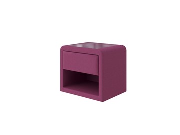 Тумба прикроватная Cube 52х41, Рогожка (Savana Berry (фиолетовый)) в Химках