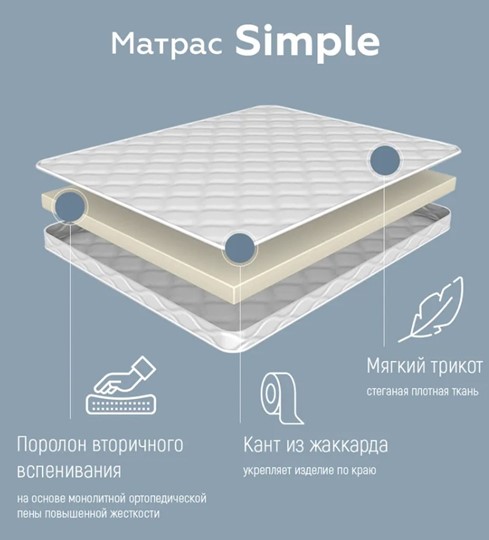Матрас Simple 10 в Москве - изображение 1