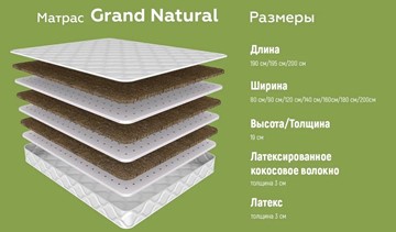 Матрас Grand, Natural в Москве - предосмотр 4