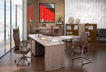 Комплект офисной мебели Xten для двух сотрудников с тумбочками в Одинцово - предосмотр 2