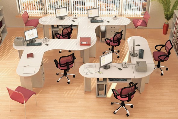 Мебель для персонала Классик для 5 сотрудников в Подольске - изображение
