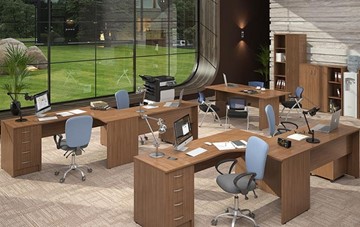 Офисный набор мебели IMAGO три стола, 2 шкафа, стеллаж, тумба в Одинцово