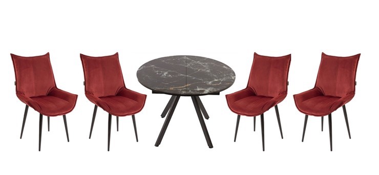 Обеденный набор стол Олимп, 4 стула Осло в Одинцово - изображение