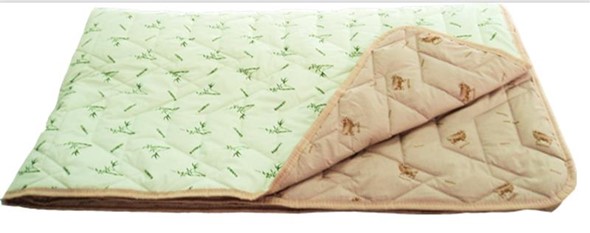 Одеяло «Зима-Лето», ткань: тик, материалы: бамбук/верблюжья шерсть в Подольске - изображение