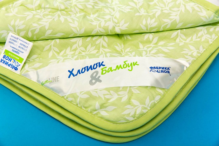 Одеяло лёгкое полутороспальное Хлопок & Бамбук в Одинцово - изображение 1
