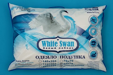 Подушка 70х70 Белый лебедь в Москве - предосмотр 2