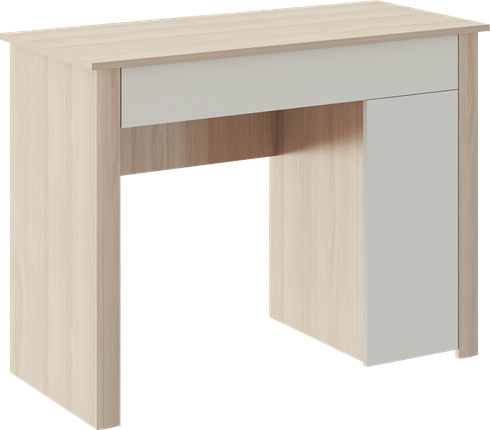 Косметический столик Глэдис М28 (Шимо светлый/Белый текстурный) в Одинцово - изображение