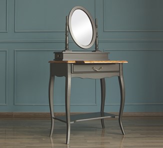 Косметический стол Leontina с зеркалом (ST9321BLK) Черный в Москве - предосмотр 4