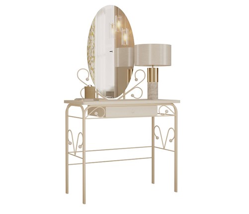 Дамский столик кремово-белый (RAL 9001) в Одинцово - изображение