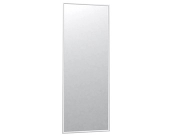 Зеркало навесное в гардероб Сельетта-6 белый (1100х400х9) в Подольске