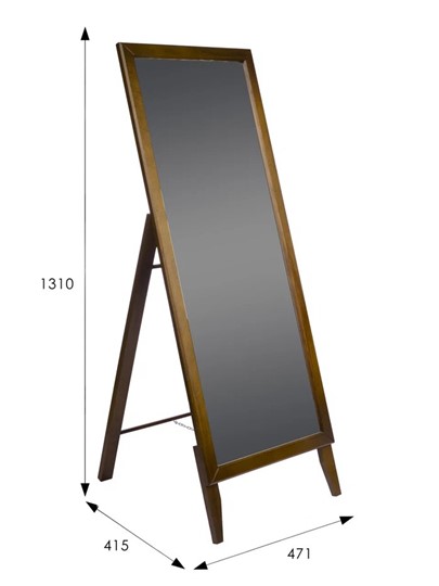 Зеркало напольное BeautyStyle 29 (131х47,1х41,5см) Средне-коричневый в Подольске - изображение 6