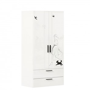 Шкаф комбинированный Джоли ЛД 535.040, Серый шелк в Подольске